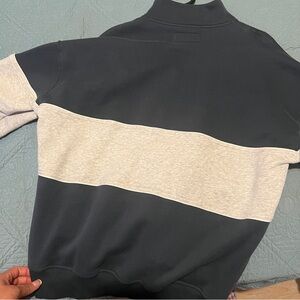 Abercrombie & Fitch Navy and Gray Shirt Jacket